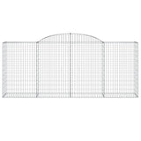 Arched Gabion Baskets 3 pcs 300x50x120/140 cm Galvanised Iron 3146720