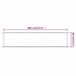 ZNTS Vertical Awning Taupe 60x800 cm Oxford Fabric 148399