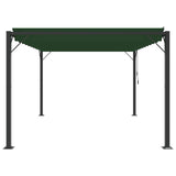 Gazebo with Louvered Roof 3 x 4 x 2.14 m Green 42030525