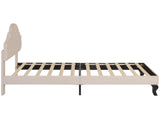 Upholstered bed 90*190 with slatted frame and Upholstered bed with height-adjustable WF309562AAB