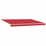 Retractable Awning with Manual 450 x 300 cm Red 3331040