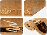 Runner Rug FLORNES Woven Ochre 80 x 350 cm PP 7 mm 42057349