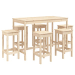 7 Piece Garden Bar Set Solid Wood Pine 3154755