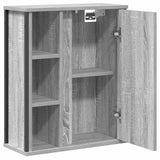 Bathroom Wall Cabinet with Mirror Grey Sonoma 50x21x60 cm 861905
