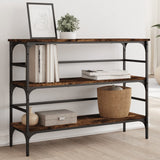 Console Table Smoked Oak 100x32x75 cm Engineered Wood 839050