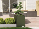 Planter Olive Green 40x80x80 cm Steel 860776