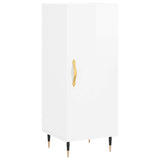 Sideboard High Gloss White 34.5x34x90 cm Engineered Wood 828518
