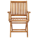 5 Piece Garden Dining Set Solid Teak Wood 3059549