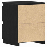 Bedside Cabinet 2 pcs Black Oak 30 x 30 x 40 cm Engineered Wood 861989