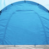 Camping Tent 6 Persons Blue and Light Blue 93183