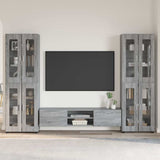 TV Cabinet Set FLORIN 3 pcs Grey Sonoma Engineered Wood 3397990