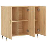 Sideboard Sonoma Oak 90x34x80 cm Engineered Wood 828087