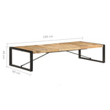 Coffee Table 180x90x40 cm Rough Mango Wood 321588