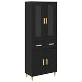 Highboard Black Oak 69.5 x 34 x 180 cm Engineered Wood 3416117