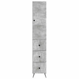 Cabinet Set 2 pcs Concrete Grey 34.5 x 34.5 x 90 cm 3416892