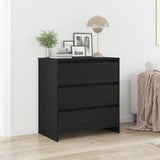 Sideboard Black Oak 70x41x75 cm Engineered Wood 862083