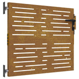Garden Gate 85 x 75 cm Powder-coated steel Black Lockable 153244