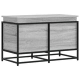 Storage Box with Lid Grey Sonoma 80x40x51.5 cm Engineered Wood 848802