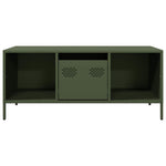 ZNTS Coffee Table Olive Green 101.5x50x43.5 cm Cold-rolled Steel 851278