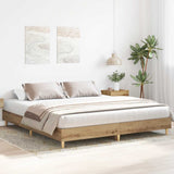 Bed Frame without Mattress Artisan Oak 160x200cm Engineered Wood 3329038