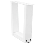 ZNTS Dining Table Legs V-Shape 2 pcs White 40x cm Steel 4012605