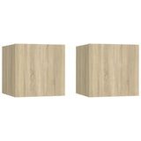 Bedside Cabinets 2 pcs Sonoma Oak 30.5x30x30 cm Engineered Wood 3079716
