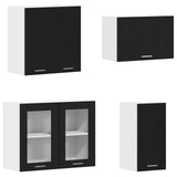 Kitchen Unit Lyon 8 pcs Black Oak Engineered Wood 3445860