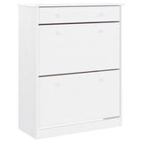 Highboard ALTA White 77x35x188cm Solid Wood Pine 3187778