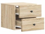 Wall-Mounted Bedside Cabinet Sonoma Oak 34.5 x 33 x 40 cm 899149