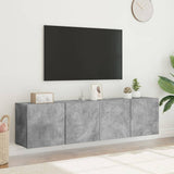 TV Cabinets Wall-mounted 2 pcs Concrete Grey 80x30x41 cm 836959