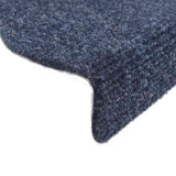 Stair Mats Self-adhesive 30 pcs 56x17x3 cm Blue Half Round 3365684