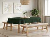 Table Cloth 5 pcs Oval Dark Green 130 x 220 cm 42040396