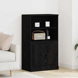 Highboard Black Oak 60 x 35.5 x 103.5 cm Engineered wood 862820