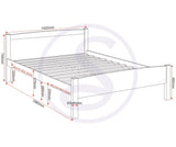 ZNTS Amber 4'6" Bed 200-203-002