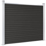 Fence Panel WPC 180x146 cm Grey 148982