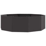 Planter Black 120 x 120 x 35 cm Steel 883724
