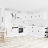 14 Piece Kitchen Cabinet Set Lucca Gloss White Engineered Wood 3314983