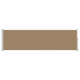 Retractable Side Awning Taupe 600 x 117 cm Polyester 42035360