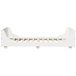 ZNTS Bed Frame without Mattress White 90x200 cm Solid Wood Pine 850777