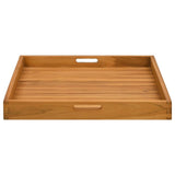 Serving Tray 60x60 cm Solid Teak Wood 315458