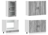 Kitchen Unit KALMAR 8 pcs Grey Sonoma Engineered Wood 3438387