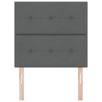 ZNTS LED Headboard Dark Grey 80 cm Fabric 3338385