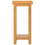 ZNTS Side Table 27x24x55 cm Solid Oak Wood 289185