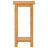 ZNTS Side Table 27x24x55 cm Solid Oak Wood 289185