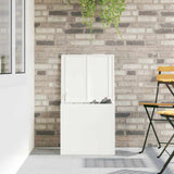 Outdoor Storage Box White 55 x 50.5 x 50 cm Steel 874575