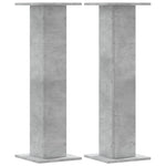 Plant Stands 2 pcs Concrete Grey 30x30x95 cm Engineered Wood 3307876
