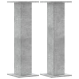 Plant Stands 2 pcs Concrete Grey 30x30x95 cm Engineered Wood 3307876