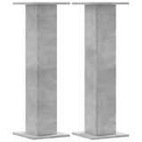 Speaker Stands 2 pcs Concrete Grey 30x30x95 cm Engineered Wood 852675