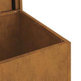 Outdoor Storage Box Rusty 80 x 50.5 x 50 cm Steel 874573