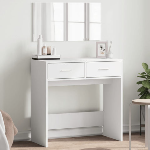 ZNTS Dressing Table with Mirror White 80x39x80 cm 840702